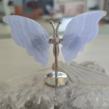 Load image into Gallery viewer, Blue Lace Agate Butterfly Wings