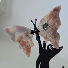 Load image into Gallery viewer, Playful Cat - Butterfly and Dragonfly