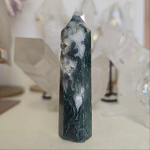 Load image into Gallery viewer, Moss Agate Tower
