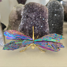 Load image into Gallery viewer, Aura Kyanite Dragonfly - Rainbow