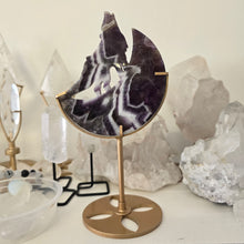Load image into Gallery viewer, Chevron Amethyst Moon Howling Wolf