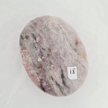 Load image into Gallery viewer, Pink Tourmaline and Lepidolite in Quartz Palmstone