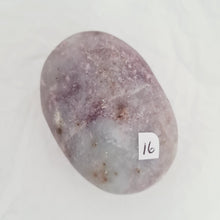 Load image into Gallery viewer, Pink Tourmaline and Lepidolite in Quartz Palmstone