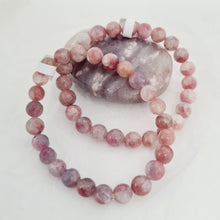 Load image into Gallery viewer, Pink Tourmaline and Lepidolite Beaded Bracelet