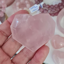Load image into Gallery viewer, Faceted Rose Quartz Heart