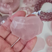 Load image into Gallery viewer, Faceted Rose Quartz Heart