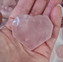 Load image into Gallery viewer, Faceted Rose Quartz Heart