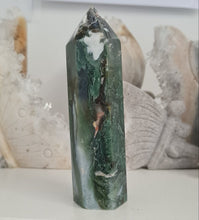 Load image into Gallery viewer, Moss Agate Tower