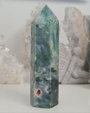 Load image into Gallery viewer, Moss Agate Tower
