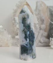 Load image into Gallery viewer, Moss Agate Tower