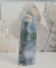 Load image into Gallery viewer, Moss Agate Tower