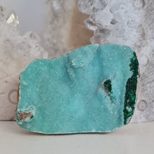 Load image into Gallery viewer, Druzy Chrysocolla with Malachite