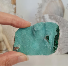 Load image into Gallery viewer, Druzy Chrysocolla with Malachite