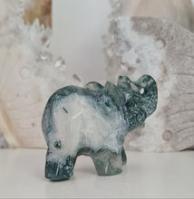 Load image into Gallery viewer, Moss Agate Elephant