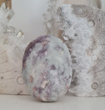 Load image into Gallery viewer, Pink Tourmaline in Quartz and Lepidolite Palmstone