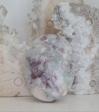 Load image into Gallery viewer, Pink Tourmaline in Quartz and Lepidolite Palmstone