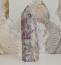 Load image into Gallery viewer, Pink Tourmaline and Lepidolite in Quartz Obelisk