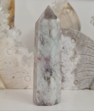 Load image into Gallery viewer, Pink Tourmaline and Lepidolite in Quartz Obelisk