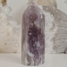 Load image into Gallery viewer, Pink Tourmaline and Lepidolite in Quartz Obelisk
