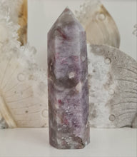 Load image into Gallery viewer, Pink Tourmaline and Lepidolite in Quartz Obelisk
