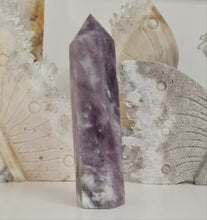 Load image into Gallery viewer, Pink Tourmaline and Lepidolite in Quartz Obelisk