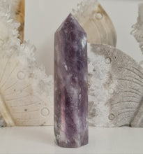 Load image into Gallery viewer, Pink Tourmaline and Lepidolite in Quartz Obelisk