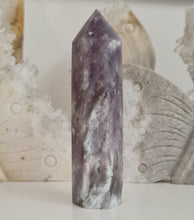 Load image into Gallery viewer, Pink Tourmaline and Lepidolite in Quartz Obelisk
