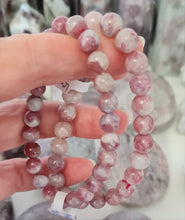 Load image into Gallery viewer, Pink Tourmaline and Lepidolite Beaded Bracelet