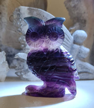 Load image into Gallery viewer, Rainbow Fluorite Owl