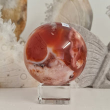 Load image into Gallery viewer, Carnelian Flower Agate Sphere