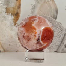 Load image into Gallery viewer, Carnelian Flower Agate Sphere
