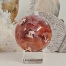 Load image into Gallery viewer, Carnelian Flower Agate Sphere