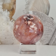 Load image into Gallery viewer, Carnelian Flower Agate Sphere