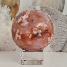 Load image into Gallery viewer, Carnelian Flower Agate Sphere