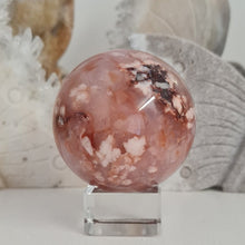 Load image into Gallery viewer, Carnelian Flower Agate Sphere
