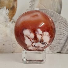 Load image into Gallery viewer, Carnelian Flower Agate Sphere