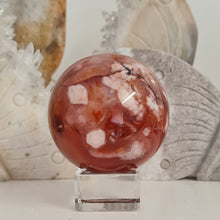 Load image into Gallery viewer, Carnelian Flower Agate Sphere