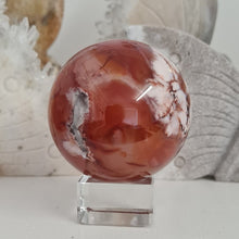 Load image into Gallery viewer, Carnelian Flower Agate Sphere