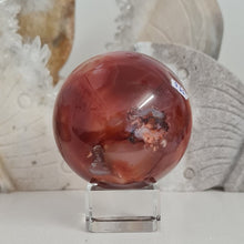 Load image into Gallery viewer, Carnelian Flower Agate Sphere