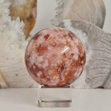 Load image into Gallery viewer, Carnelian Flower Agate Sphere