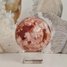 Load image into Gallery viewer, Carnelian Flower Agate Sphere