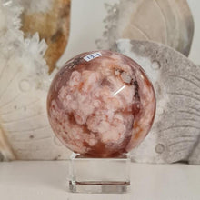 Load image into Gallery viewer, Carnelian Flower Agate Sphere
