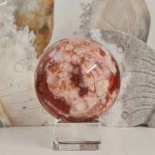 Load image into Gallery viewer, Carnelian Flower Agate Sphere