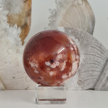 Load image into Gallery viewer, Carnelian Flower Agate Sphere