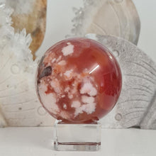 Load image into Gallery viewer, Carnelian Flower Agate Sphere