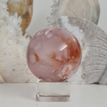 Load image into Gallery viewer, Carnelian Flower Agate Sphere