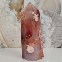 Load image into Gallery viewer, Carnelian Flower Agate Tower