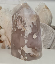 Load image into Gallery viewer, Dark Flower Agate with Druzy