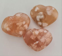 Load image into Gallery viewer, Flower Agate Hearts