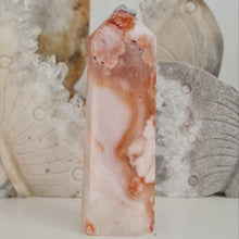 Load image into Gallery viewer, Flower Agate - soft pink - with carnelian